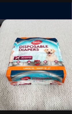 Disposable Dog Diapers, Female Dog Diapers $25