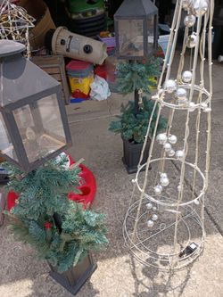 For Christmas decorations they all light up $50 for all four