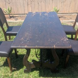 Set table 4 chairs