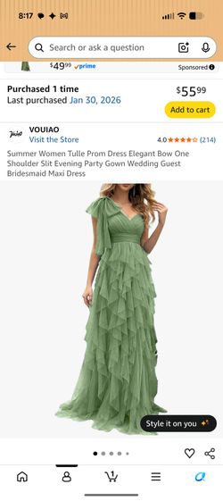 Sage Green Dress Large