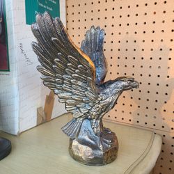 Vintage 12 Onch Metal Statue Eagle