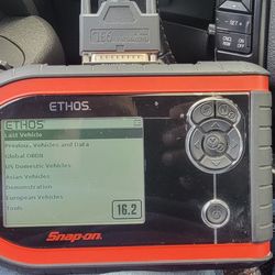 Snap On Ethos With Version 16.2 