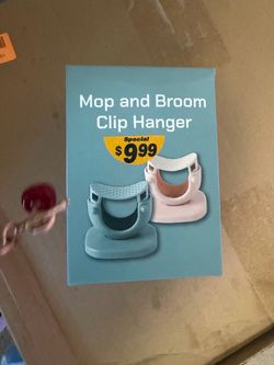 Mop and Broom Clip Hanger
