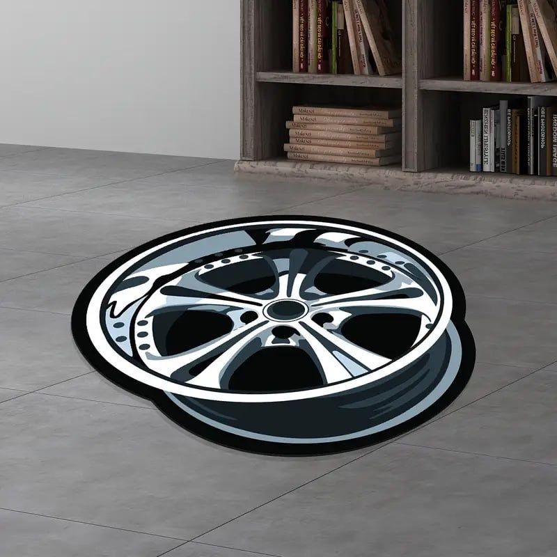 Work Wheel Carpet Mat Rug