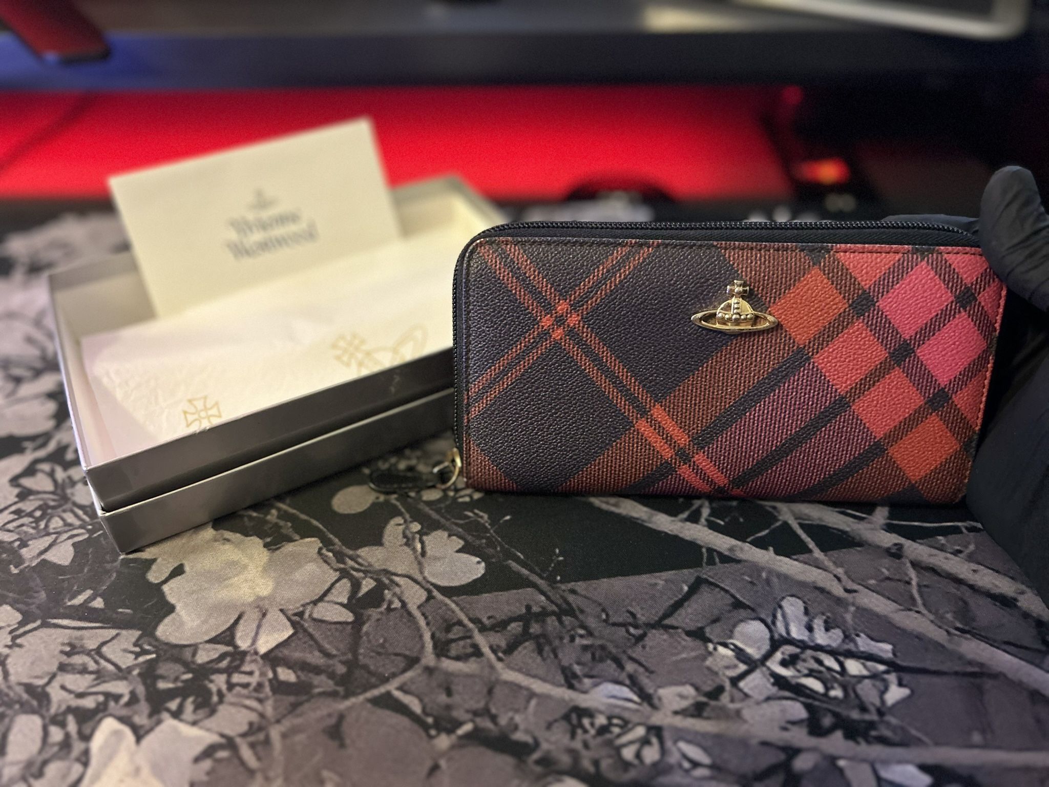 Vivienne Westwood Check Pattern Long Wallet
