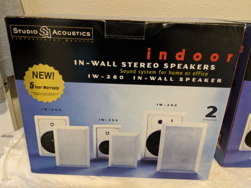 Studio Acoustics Speaker's..Iw-280... in wall