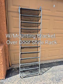 Mainstay 12 Rung over Door Shoe Organizer $15 See Description