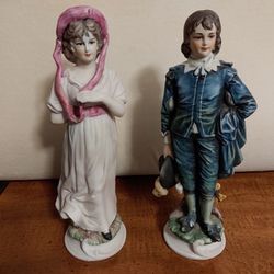 Blue Boy And Pinky Statues