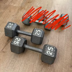 2x25 LB Dumbbell Set (50 Pounds Total)