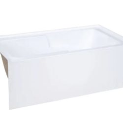 Swiss Madison Voltaire 54" Three Wall Alcove Acrylic Soaking Tub with Right Drain