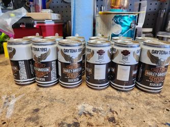 1993 Harley-Davidson Daytona Beer – 2 Unopened Six Packs – 12 Cans – Vintage Collectible