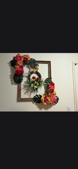 Wood mirror decor $90 or best offer