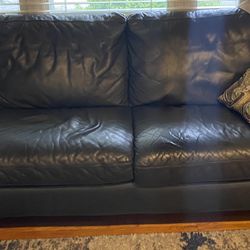 Italian leather Sofa (Raymour )