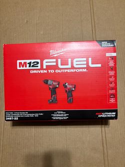 Milwaukee M12 FUEL 12-Volt Lithium-Ion Brushless Cordless Hammer Drill and Impact Driver Combo Kit