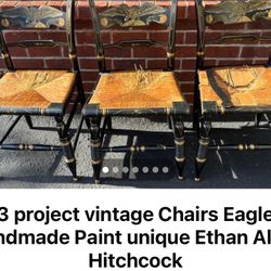 3 Project Chairs Eagle Handmade