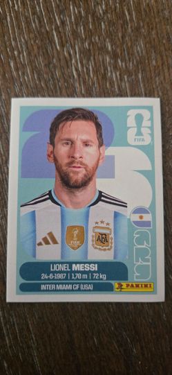 Panini FIFA World Cup 2026 Sticker ARG17 MESSI ARGENTINA