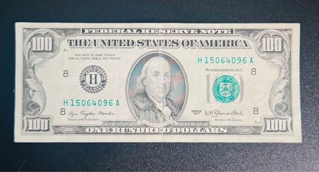 Collected $100 bill 1978