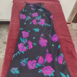 Express black floral dress size 5/6