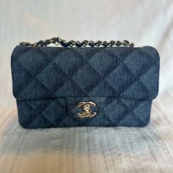 Chanel Mini Rectangle Demin Used Once