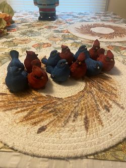 Miniature Bird Figurines Set of 12