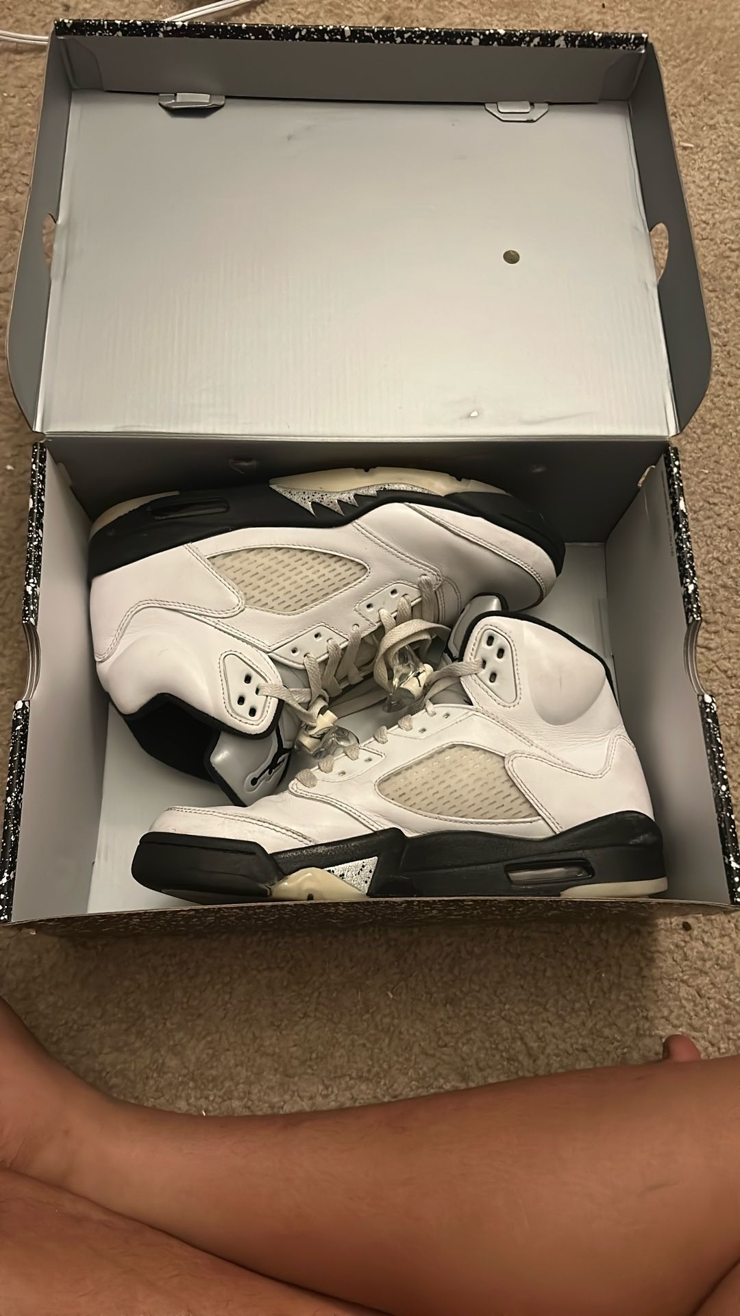2024 Air Jordan 5 Retro 'White Black' 🐼