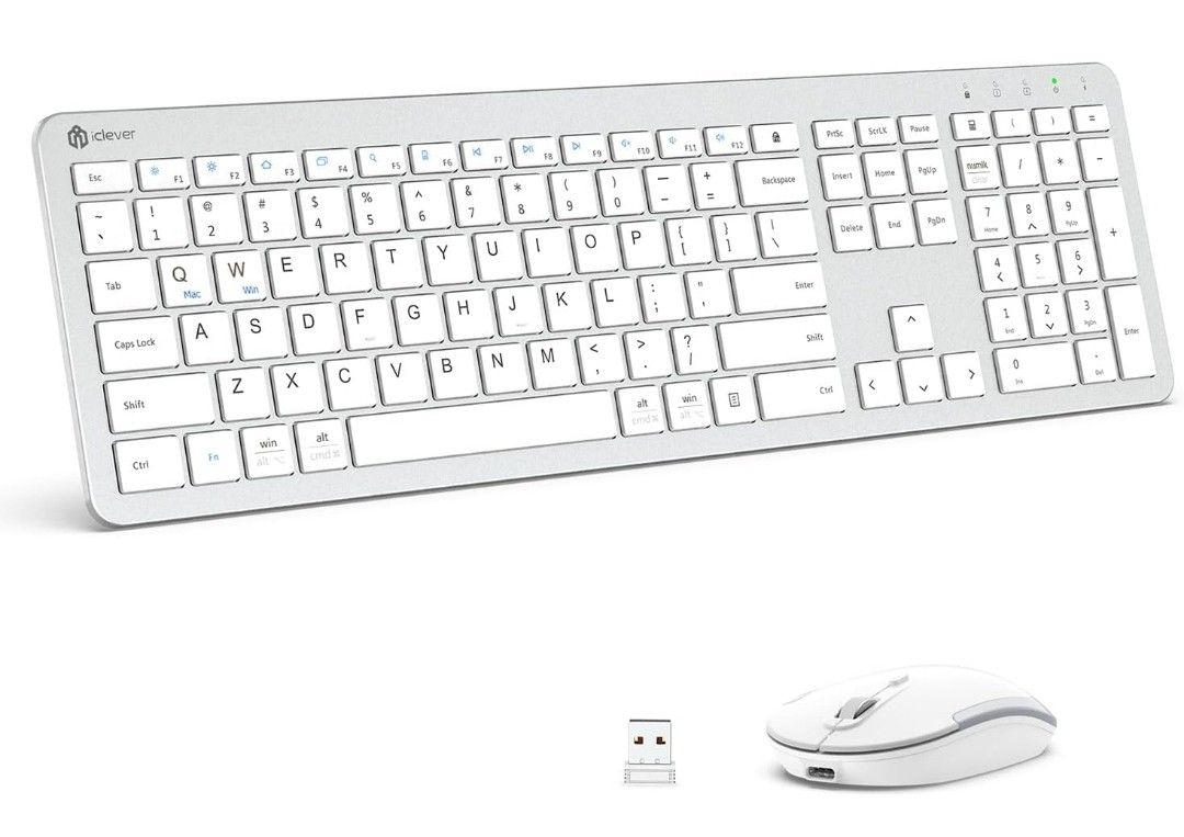 iClever Wireless Keyboard and Mouse, GK08