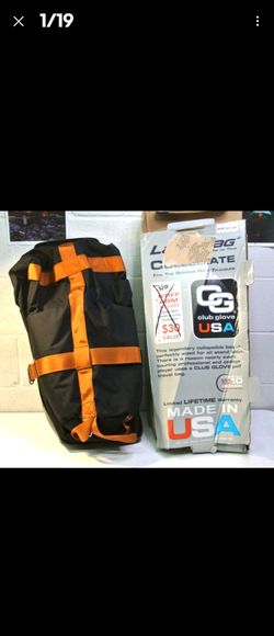 Club Glove Last Bag Collegiate Travel Golf Bag Black/Copper. No Stiff Arm
