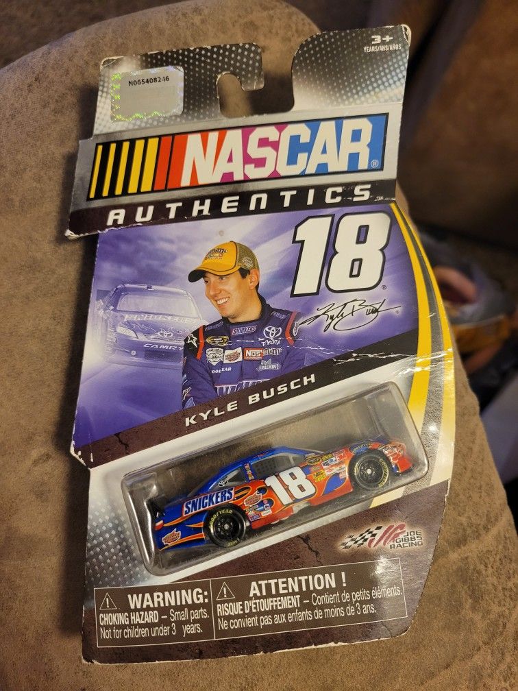 Nascar Authentics #18 Kyle Busch Die-cast Car."CHECK OUT MY PAGE FOR MORE DEALS "
