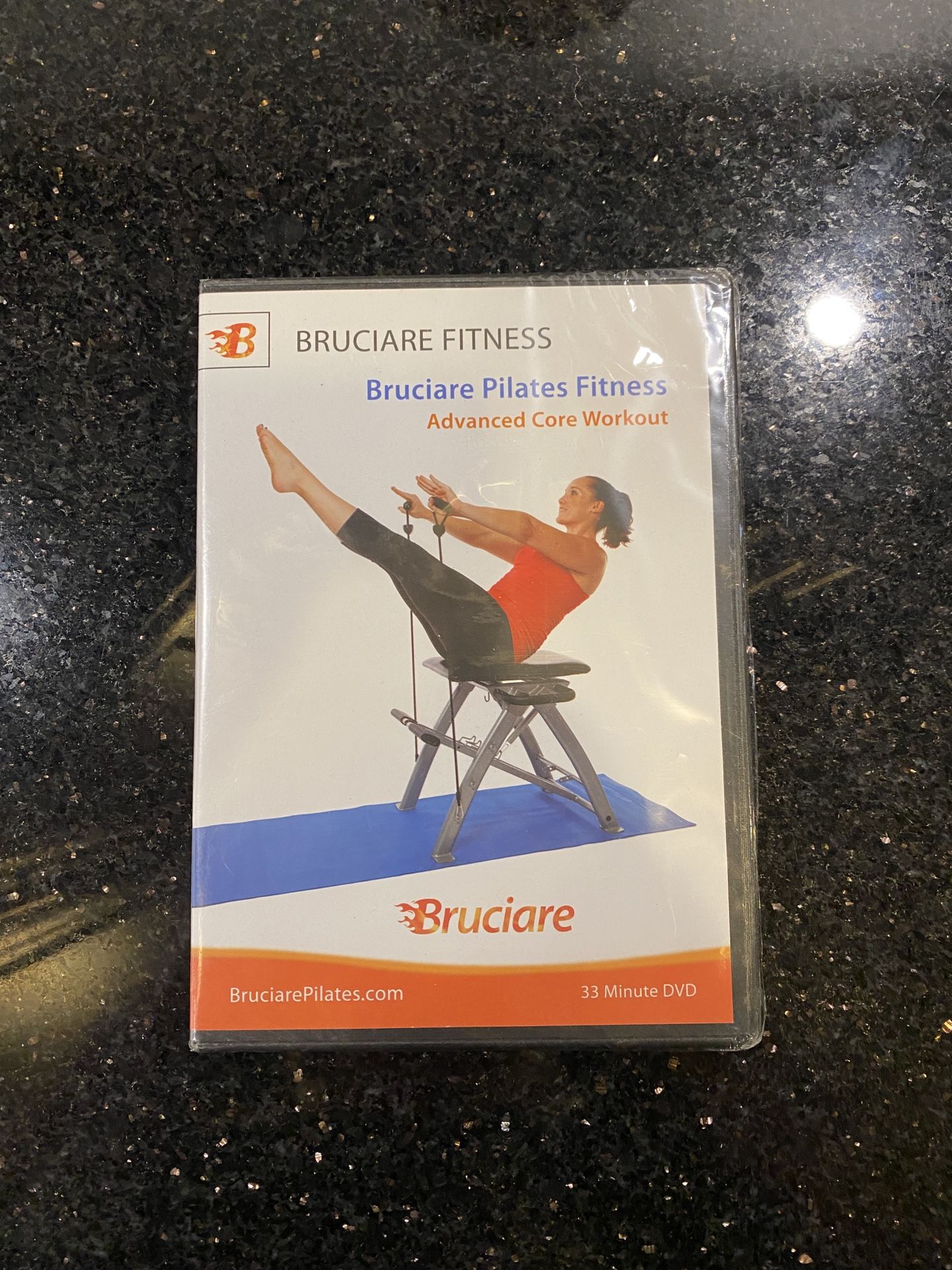 Bruciare Pilates Fitness DVD Advanced Core-Workout Chair-Exercise NEW