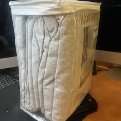 🖤✨ Extra Wide 100% Blackout Linen Curtains – 72x84 – 2 Panels – NEW – $25 FIRM ✨🖤 📍 Pickup Location: s. Durango & 215 near IKEA  Brand new in packa