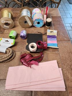 Numerous items for creating Easter baskets