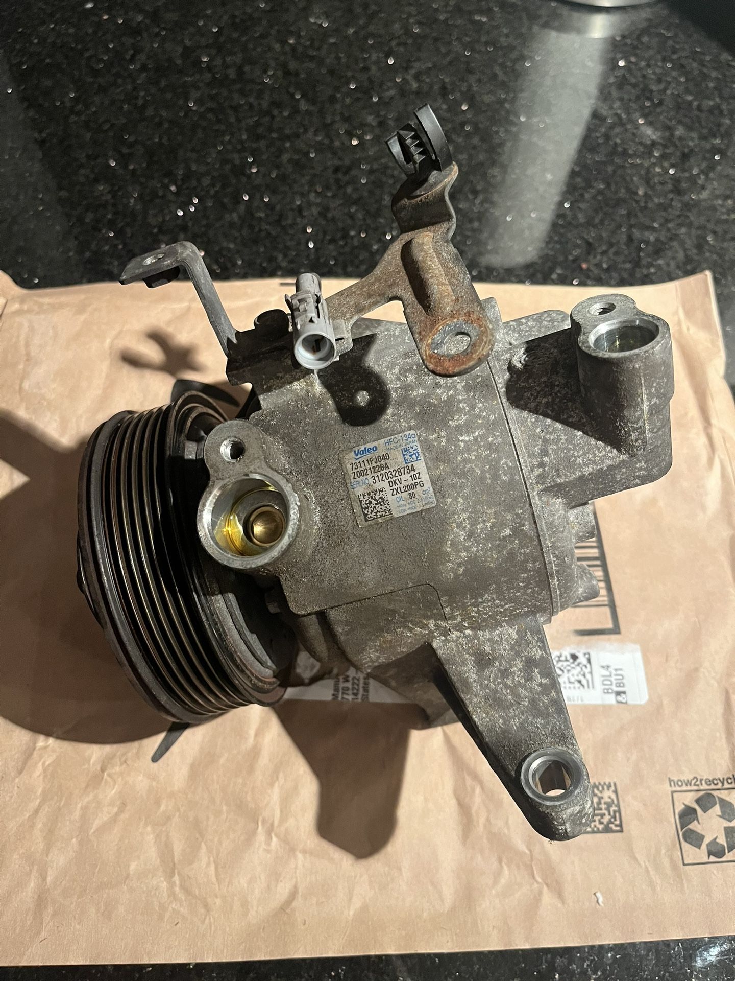 Valeo damaged A/c Compressor