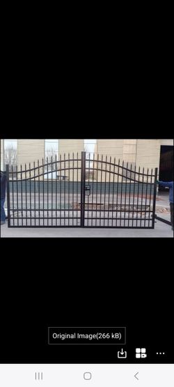 Wrought Iron 20ft Bi Part Gate And Fence Panels