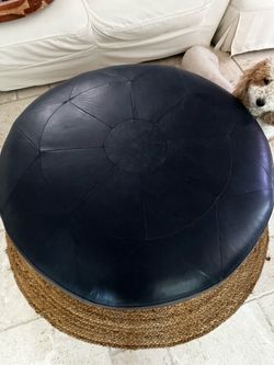 Moving.  Leather coffee table