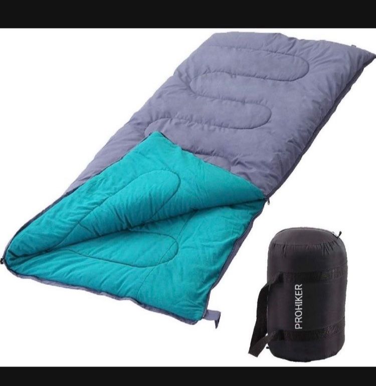 Brand New Camping Sleeping Bag for Adults Kids Cold Weather -4°F 3 Season Outdoor Indoor Envelope Sleeping Sack Pad $45