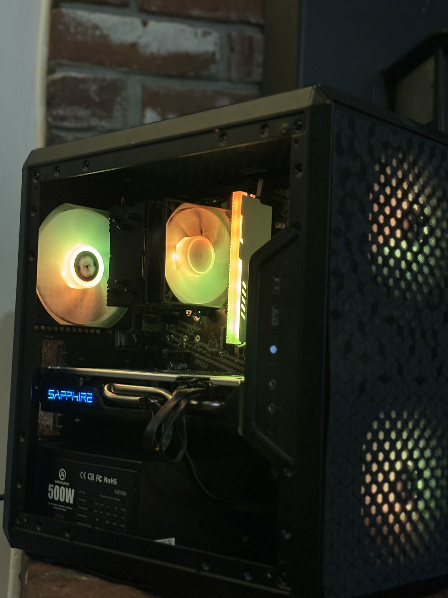 Budget Gaming Pc For Esports Titles RGB Gaming PC – Ryzen 5 3600 + RX 570 – 16GB RAM – Plug & Play