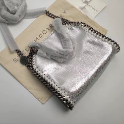 Stella McCartney Falabella Tiny Vegetarian Brushed-leather Shoulder Bag