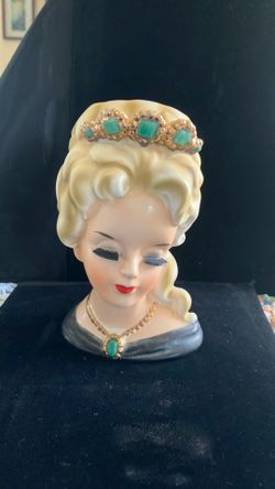Vintage 1964 Inarco Lady Aileen Head Vase