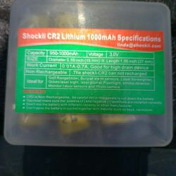 CR2 Lithium 1000mah Battery