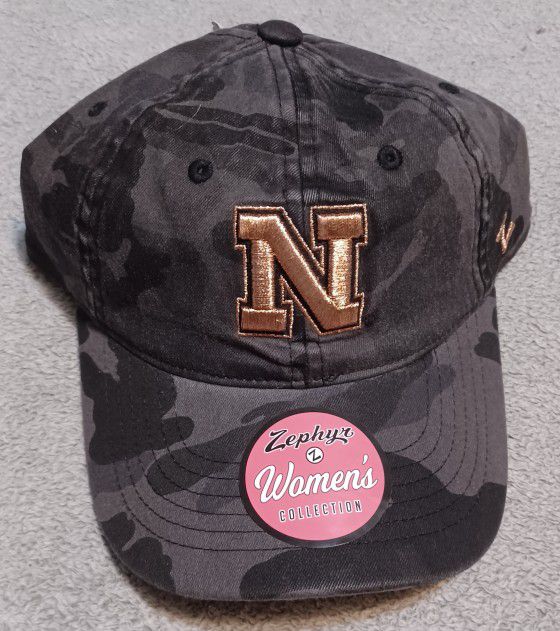 Women's Hat Cap Zephyr Collection Camo Dark Gold Strap Snap Back Style New