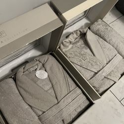 Luxury Bathrobe & Towel Set Made in Turkey, 100% Cotton, Brand New, Couples Set