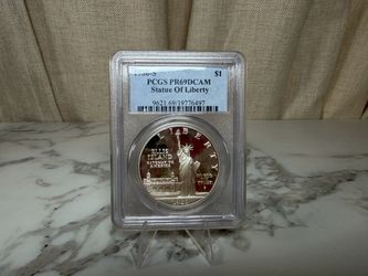 1986-S Statue of Liberty Silver Dollar PCGS PR69DCAM