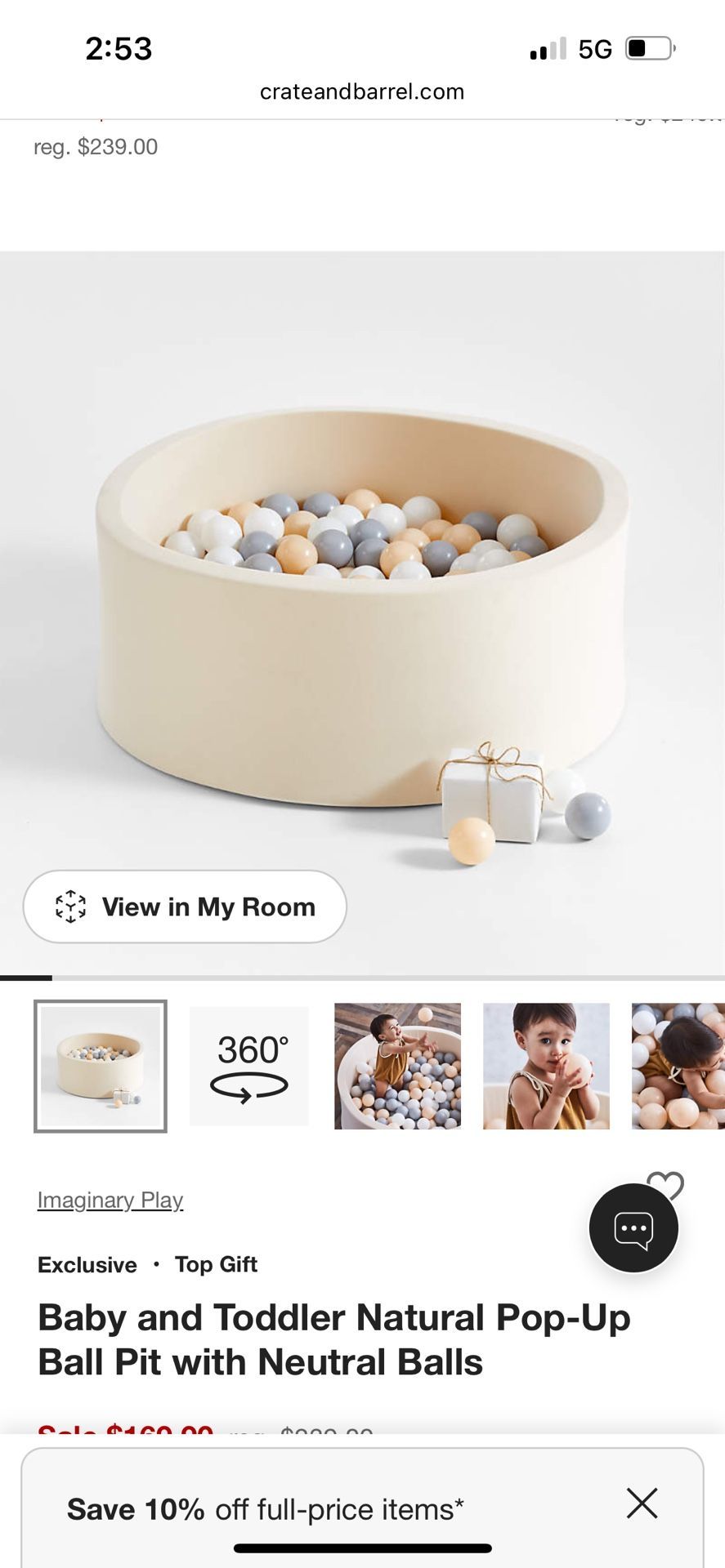 Baby/Toddler Ball Pit