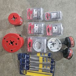 Various Milwaukee & Ace Hole Saw