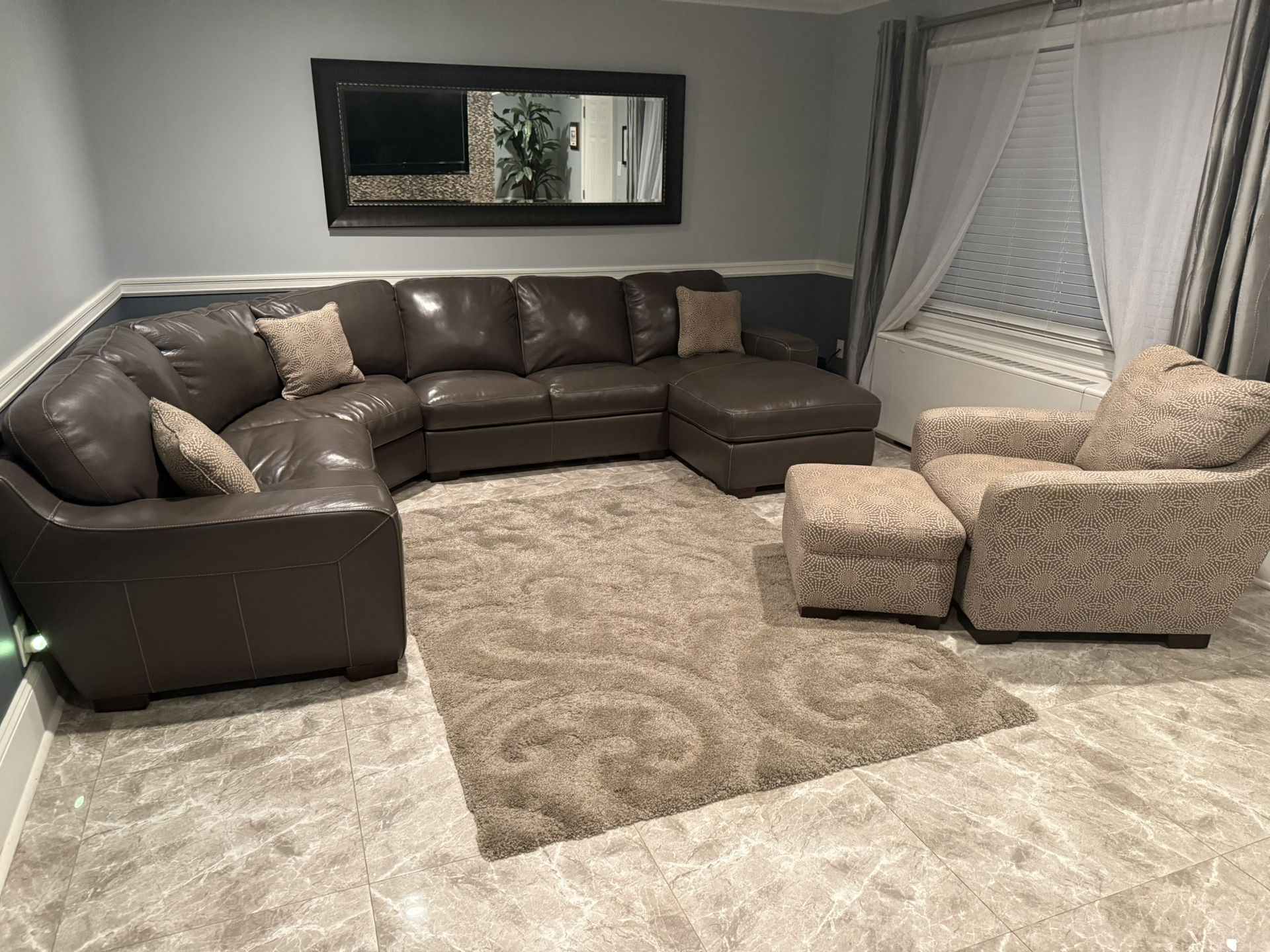 Leather Sectional 