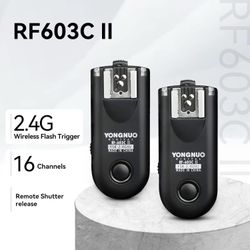 Yongnuo RF603II C3 Wireless Flash Trigger & Shutter Remote Control Canon DSLR 1D