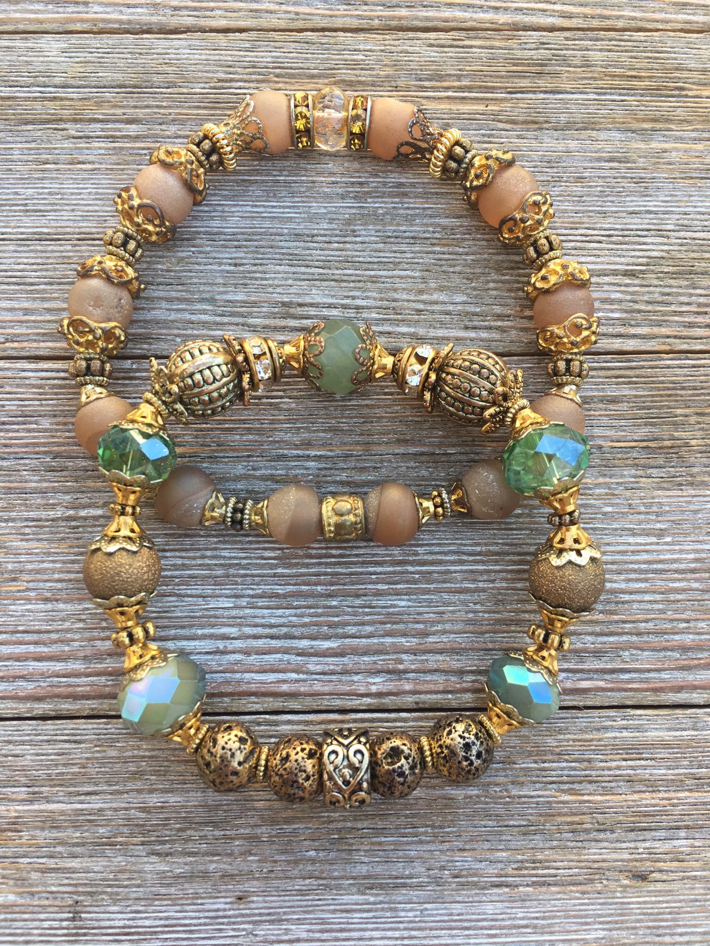 Luna life beaded stretch bracelets