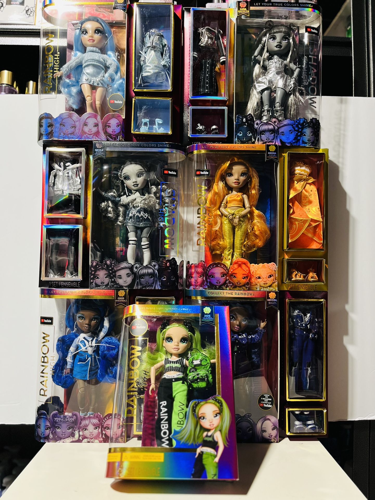 $140 For 7 Sets Rainbow high Collections It’s All Brand New And Pick Up Gahanna