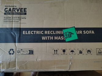 Electric armchair with heat and massage