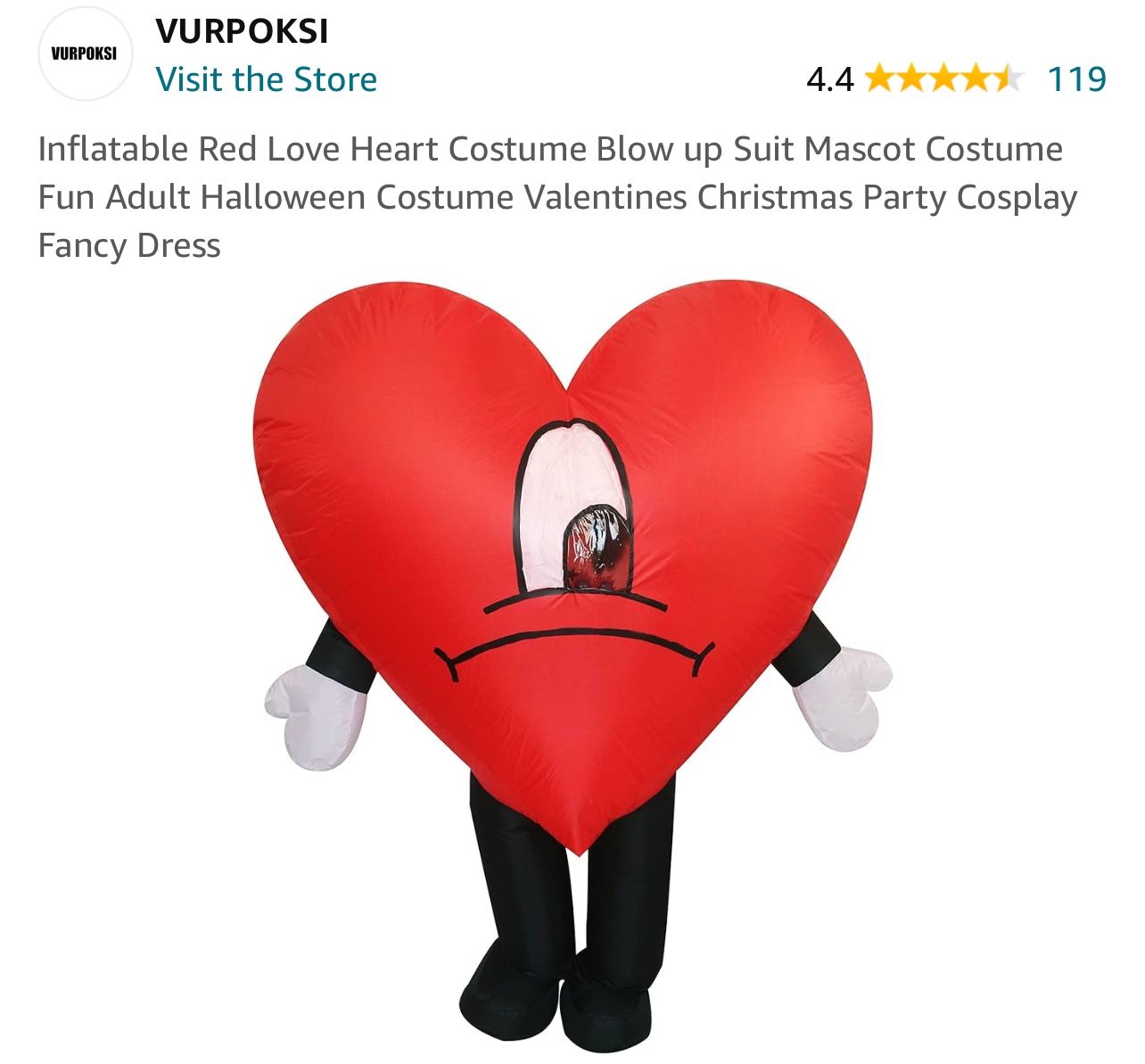 Inflatable Costume Bad Bunny